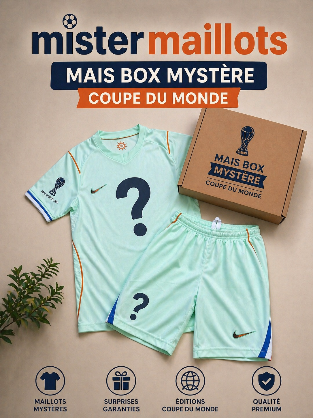 🎁 Box Mystère Coupe du Monde 2026 — 1 Maillot Enfant Surprise