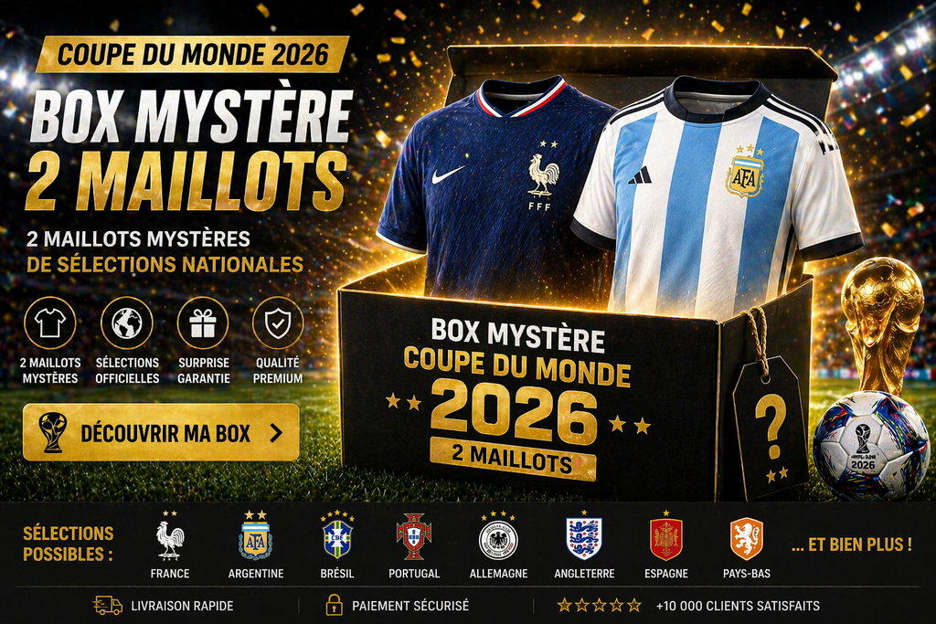 Box 2 Maillots Mystère Coupe du Monde 2026 - Enfant